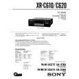SONY XR-C610 Owners Manual