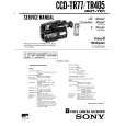 SONY CCD-TR77 Service Manual