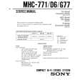 SONY MHC771 Owners Manual