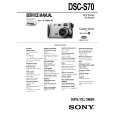 SONY DSC-S70 LEVEL1 Service Manual