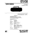 SONY CFS-E50 Service Manual