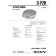 SONY DF20 Service Manual