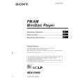 SONY MDXF5800 Owners Manual