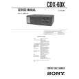 SONY CDX60X Service Manual