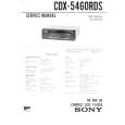 SONY CDX-5460RDS Service Manual