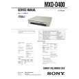 SONY MXDD400 Service Manual