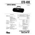 SONY CFD400 Service Manual