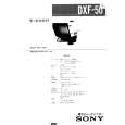 SONY DXF-50 Service Manual