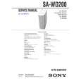 SONY SAWD200 Service Manual