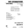 SONY MHCGRX9000 Service Manual