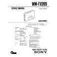 SONY WM-FX999 Service Manual