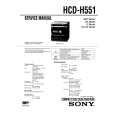 SONY HCDH551 Service Manual