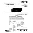 SONY XR-C210 Service Manual