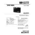 SONY WM-EX777 Service Manual