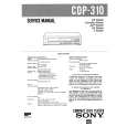 SONY CDP310 Service Manual