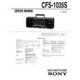 SONY CFS-1035S Service Manual