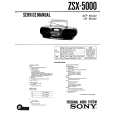SONY ZSX5000 Service Manual