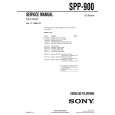 SONY SPP-900 Parts Catalog