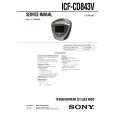 SONY ICFCD843V Service Manual