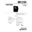 SONY WM-EX104 Service Manual