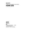 SONY HDW-250 Owners Manual