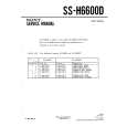 SONY SSH6600D Service Manual