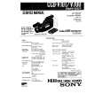SONY CCDV700 Service Manual