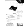 SONY PS11 Service Manual