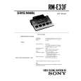 SONY RME33F Service Manual