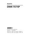 SONY DNW-75 VOLUME 1 Service Manual