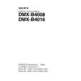 SONY DMX-B4008 Owners Manual
