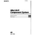 SONY MHC-7900 Owners Manual