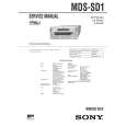 SONY MDSSD1 Service Manual