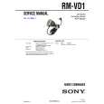 SONY RMVD1 Service Manual