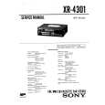 SONY XR4301 Service Manual