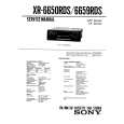 SONY XR6650RDS Service Manual