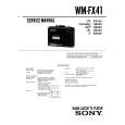 SONY WM-FX41 Service Manual