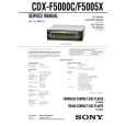 SONY CDXF5000C Service Manual