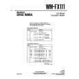 SONY WM-FX111 Service Manual