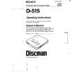 SONY D-515 Owners Manual