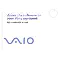 SONY PCG-NV309 VAIO Software Manual