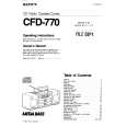 SONY CFD-770 Owners Manual
