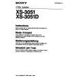SONY XS-3051 Owners Manual