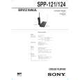 SONY SPP121/124 Service Manual