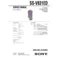 SONY SSV831ED Service Manual