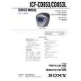 SONY ICFCD853L Service Manual