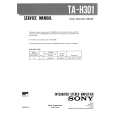 SONY TAH301 Service Manual