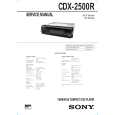 SONY CDX2500R Service Manual
