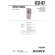 SONY ICDB7 Service Manual