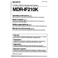 SONY MDR-IF210 Owners Manual